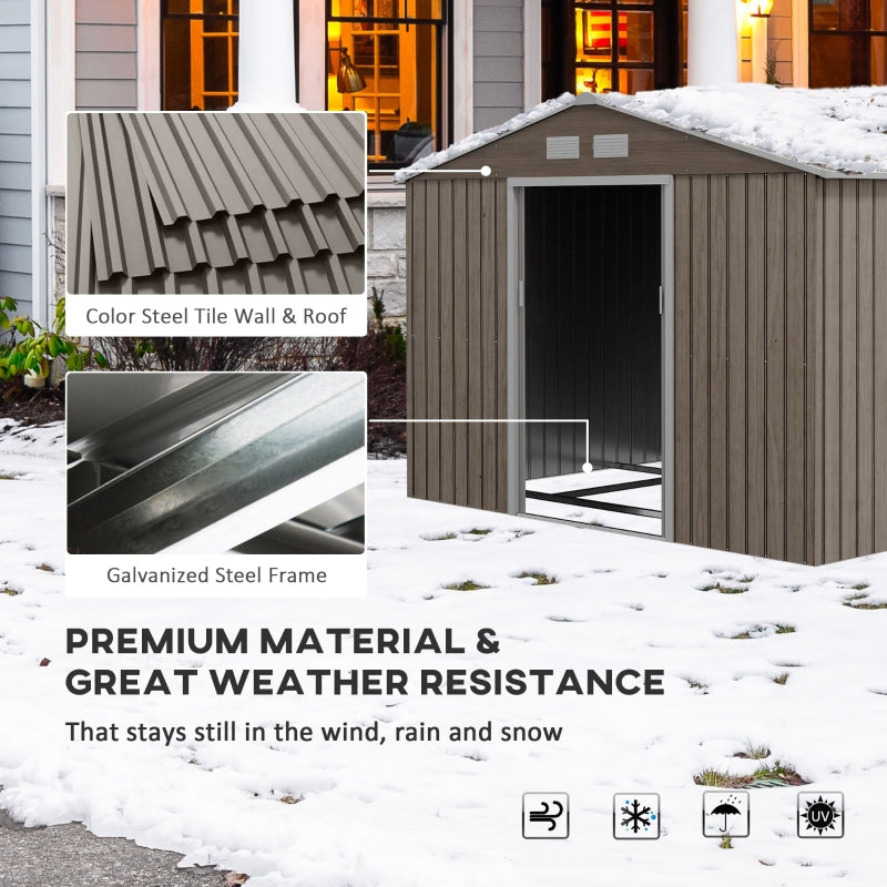 9ft x 6ft Storage Tool House with Vents