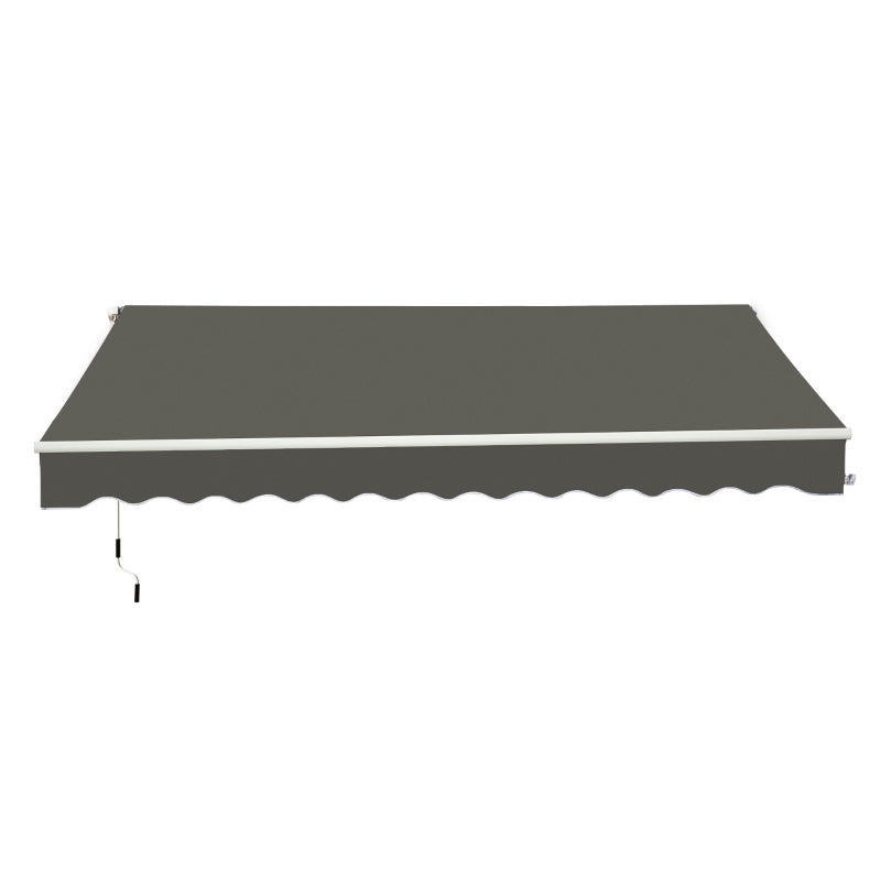 Grey 3m x 2m Retractable Porch Shade
