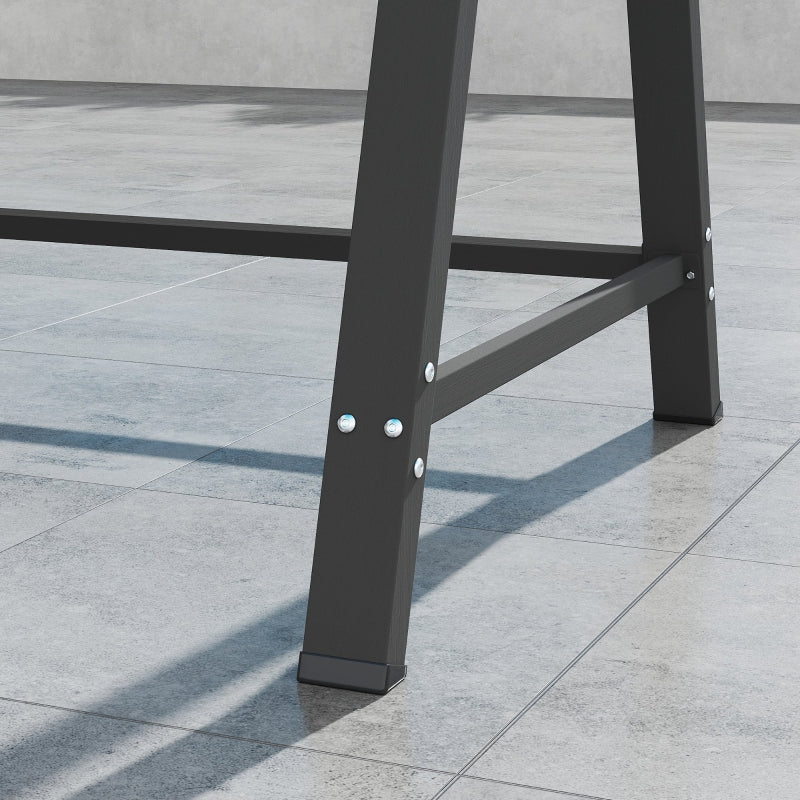 Dark Grey Three-Seater Garden Swing Bench with Adjustable Canopy for Outdoor Relaxation