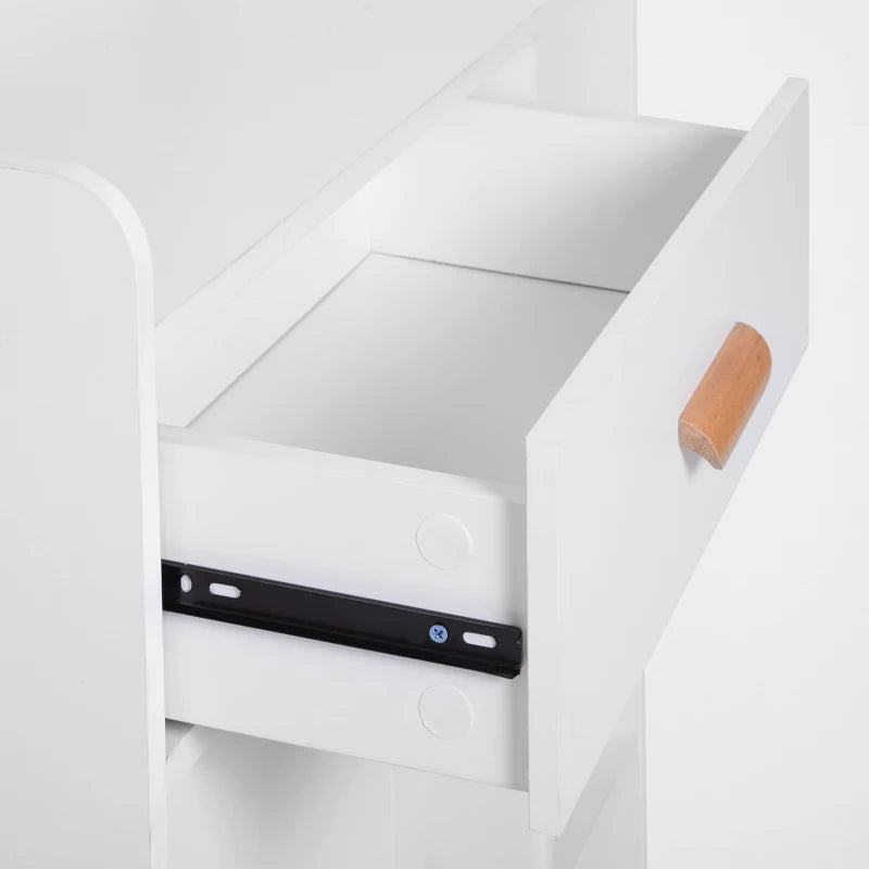 Modern White Sideboard with Storage Drawer - Versatile Side Cabinet for Hallway, Kitchen, Bedroom & Living Room
