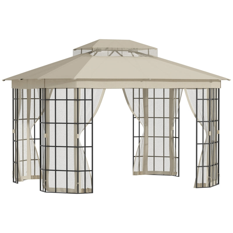 3.7m x 3m Circular Hardtop Gazebo