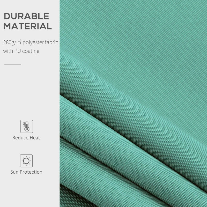 3m x 2.5m Manual Retractable Awning - Dark Green
