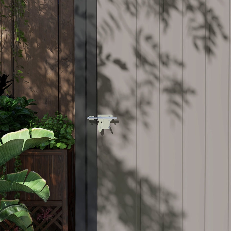 Light Grey 5.3 x 3.1ft Steel Garden Shed