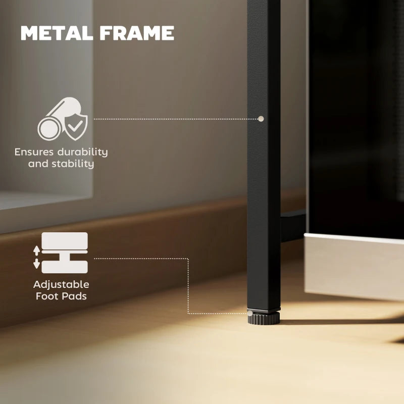 Expandable Microwave Oven Rack with 3 Hooks - Space-Saving Kitchen Organizer, Black - Perfect for Small Spaces