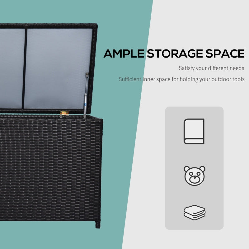 Dark Brown Rattan Storage Box