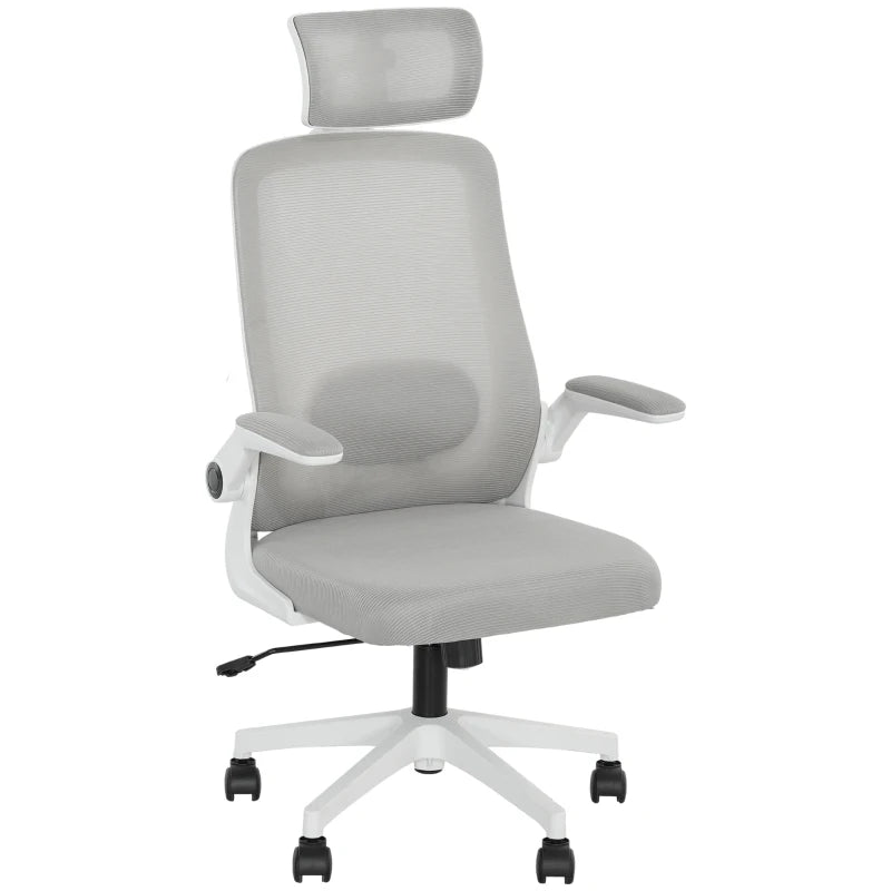 Ergonomic Multi-Adjust Office Chair in Grey - Comfortable, Stylish, and Supportive for Home and Office Use