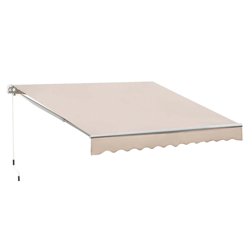 Ivory 3m x 2.5m Manual Retractable Awning