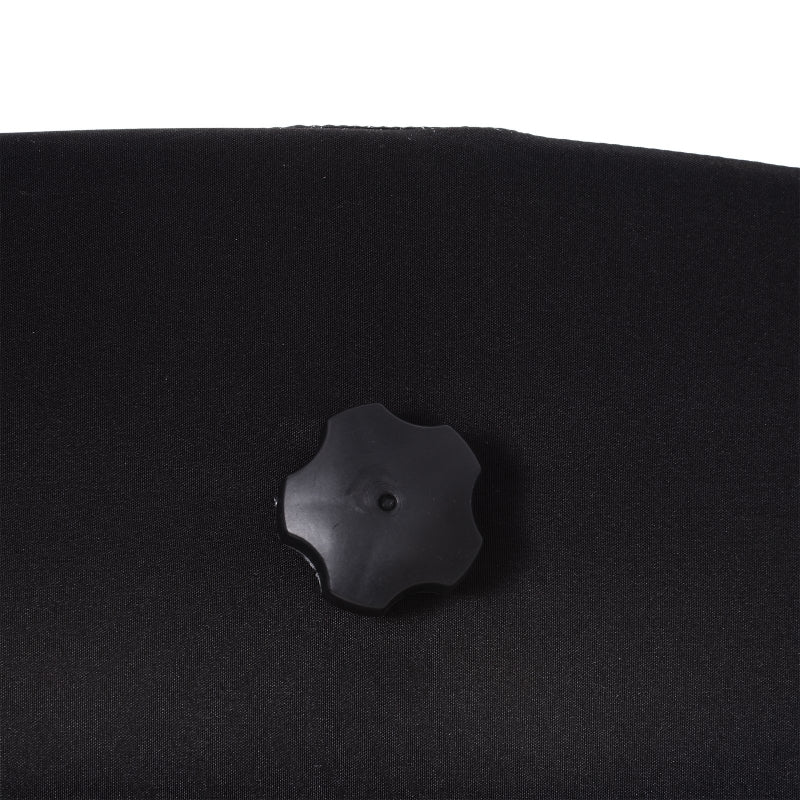 Black Rattan 3-Seater Garden Swing Chair