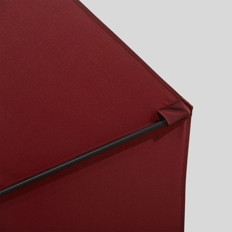 3m Wine Red Cantilever Garden Parasol