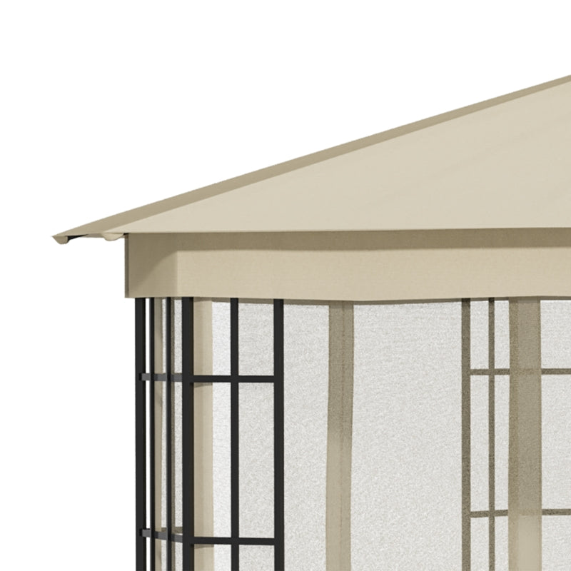 3.7m x 3m Circular Hardtop Gazebo