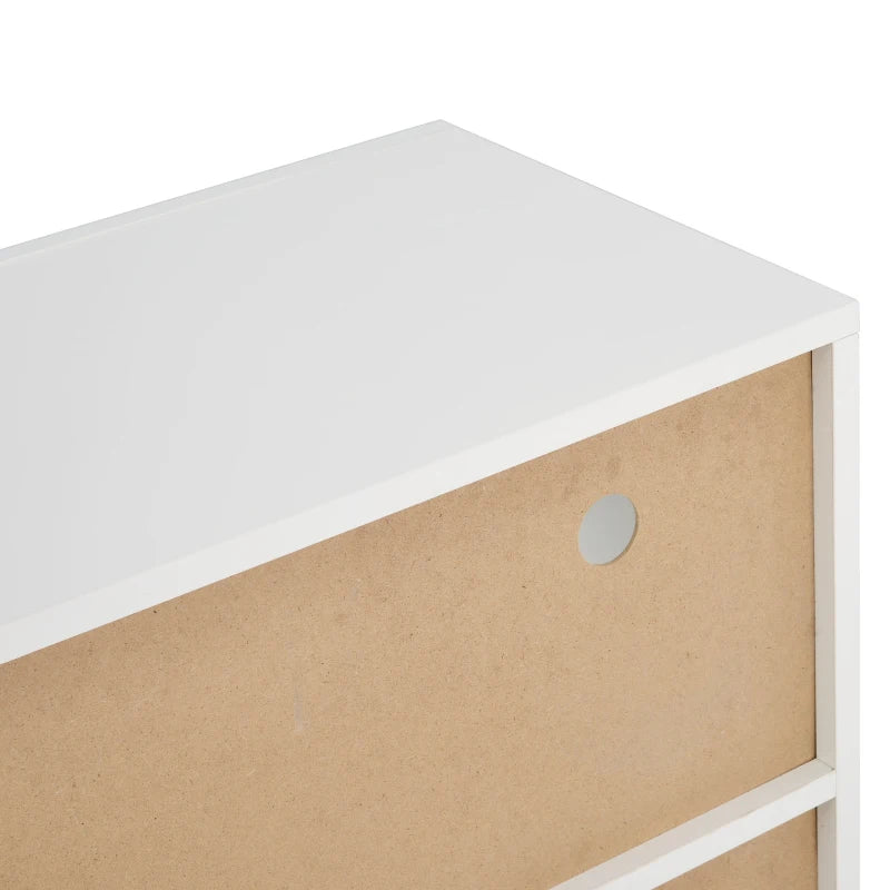 Modern White Sideboard Cabinet with LED Lights - High Gloss 3-Door Kitchen Unit, Remote Control, 130x35x95 cm