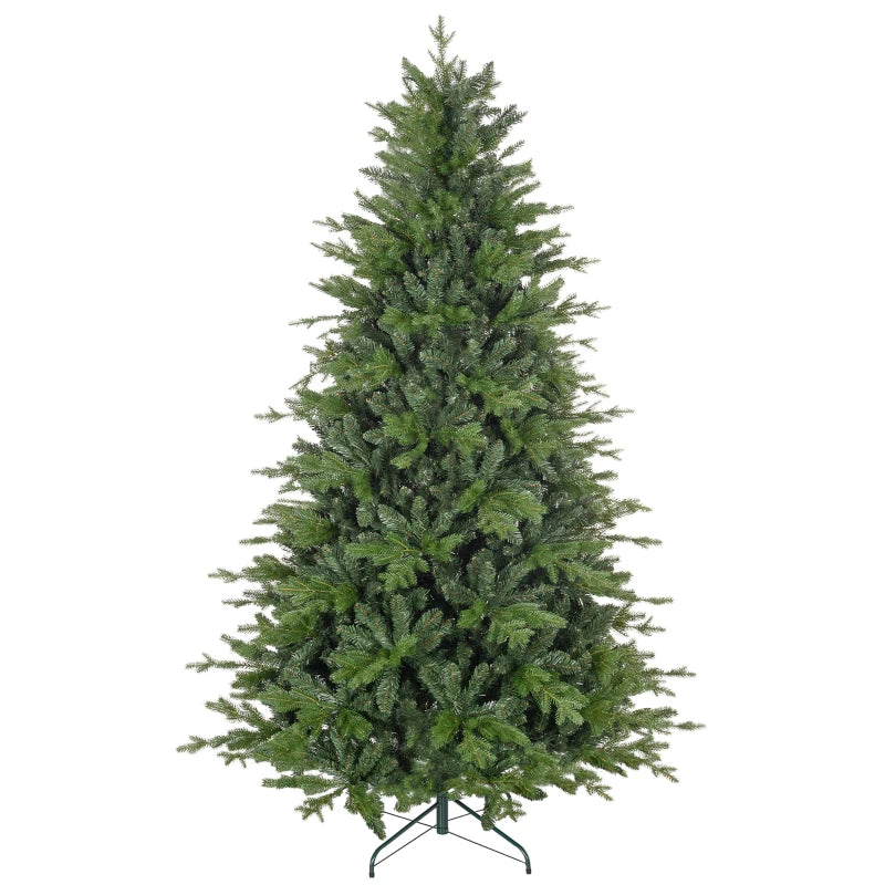 7ft Green Bare Artificial Christmas Tree with 2445 Tips - Lush, Realistic Holiday Decor for Home & Office