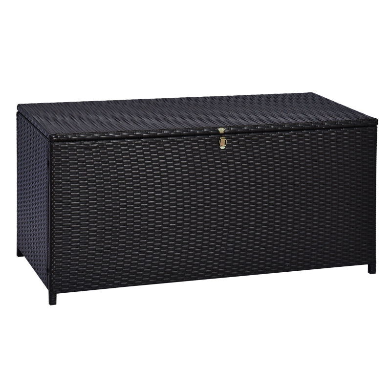 Dark Brown Rattan Storage Box
