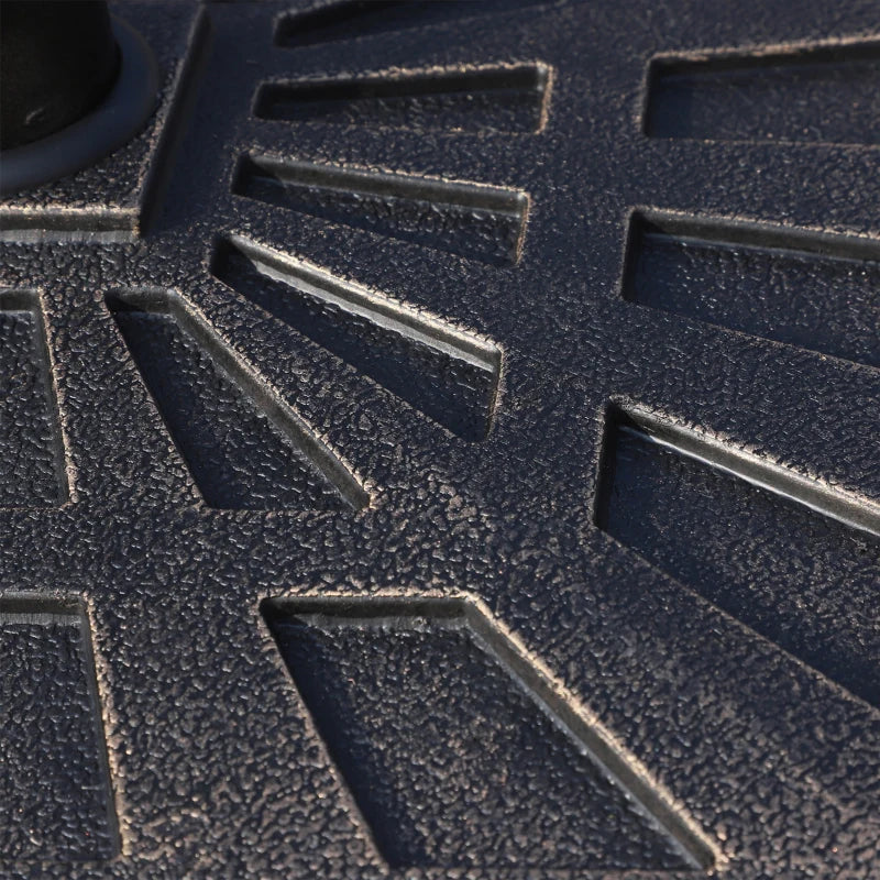 Bronze Patterned Resin Square Umbrella Stand Base - 15kg