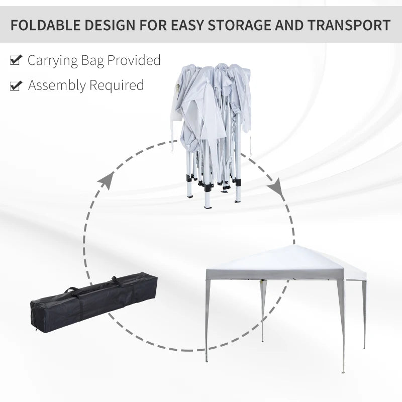 3m x 3m Adjustable White Marquee Party Tent