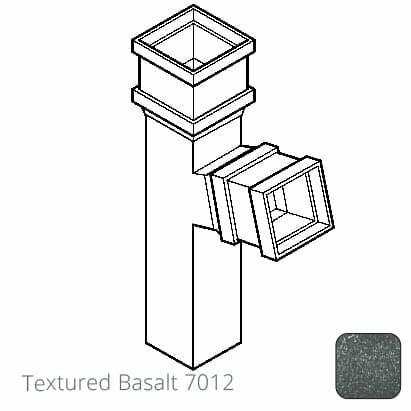 100 x 75mm (4"x3") Cast Aluminium 112 Degree Branch without Ears - Textured 7012 Basalt Grey - Trade Warehouse
