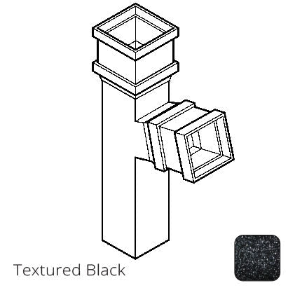 100 x 75mm (4"x3") Cast Aluminium 112 Degree Branch without Ears - Textured Black - Trade Warehouse