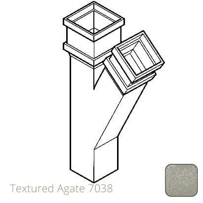 100 x 75mm (4"x3") Cast Aluminium 135 Degree Branch without Ears - Textured 7038 Agate Grey - Trade Warehouse