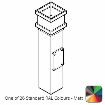 100 x 75mm (4"x3") Cast Aluminium Downpipe Access Pipe with Cast Ears - One of 26 Standard Matt RAL colours TBC - Trade Warehouse