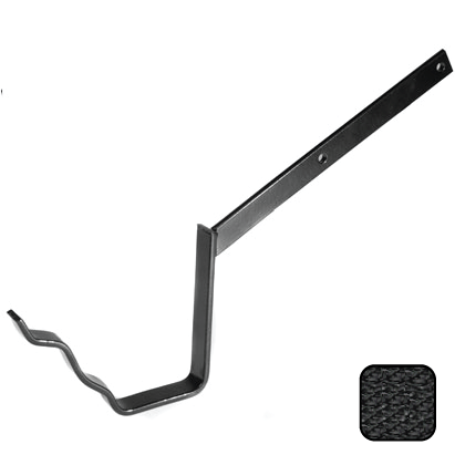 100 x 75mm (4"x3") Moulded Ogee Aluminium Side Fix Rafter Bracket - Textured Black - Trade Warehouse