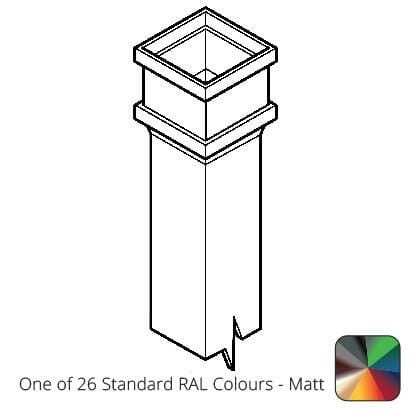 100 x 75mm (4"x3") x 1m Cast Aluminium Downpipe with Non-eared Socket - One of 26 Standard Matt RAL colours TBC - Trade Warehouse