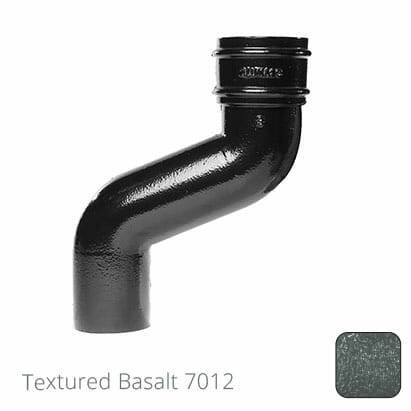 100mm (4") Cast Aluminium 75mm Offset without Ears - Textured Basalt Grey RAL 7012 - Trade Warehouse