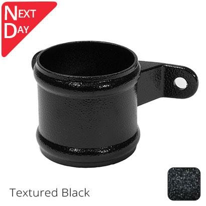 100mm (4") Cast Aluminium Eared Socket - Textured Black - Trade Warehouse