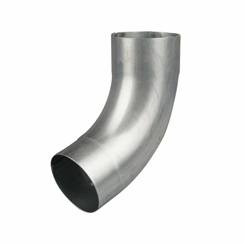 100mm Galvanised Steel Downpipe 70 Degree Bend - Trade Warehouse