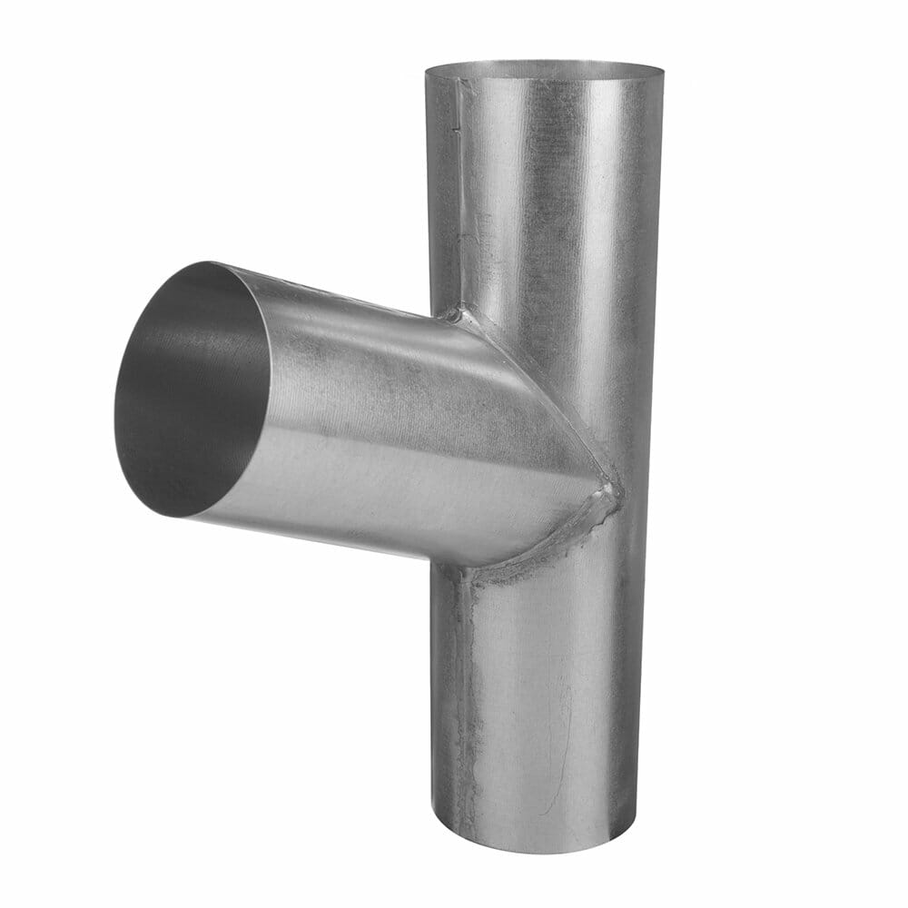 100mm Galvanised Steel Downpipe 70 Degree Branch - Trade Warehouse