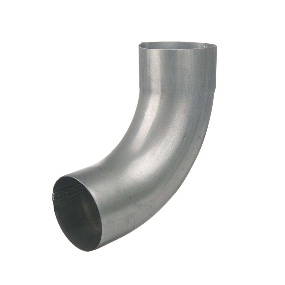 100mm Galvanised Steel Downpipe 90 Degree Bend - Trade Warehouse