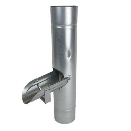 100mm Galvanised Steel Downpipe Diverter - Trade Warehouse