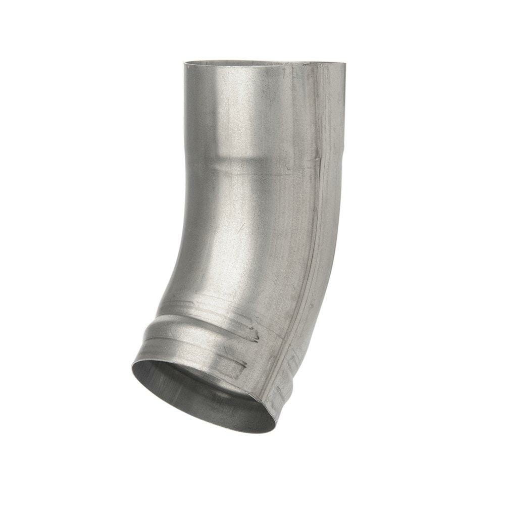 100mm Galvanised Steel Downpipe Shoe - Short Heel - Trade Warehouse