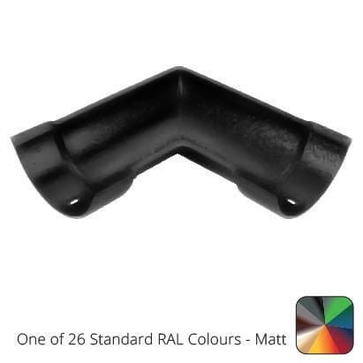 115mm (4.5") Beaded Half Round Cast Aluminium 90 degree Combined Gutter Angle - One of 26 Standard Matt RAL colours TBC - Trade Warehouse