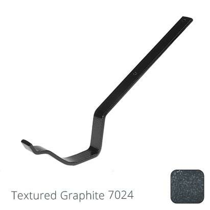 115mm (4.5") Victorian Ogee Cast Aluminium Gutter Top Fix Rafter Bracket - Textured Graphite Grey RAL 7024 - Trade Warehouse
