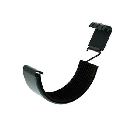 115mm Half Round Black Coated Galvanised Steel Gutter Union - Trade Warehouse