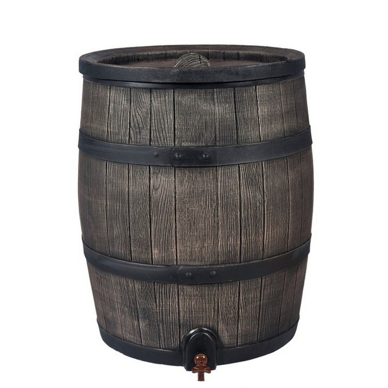 120L Water Butt - Wood Effect Barrel - Trade Warehouse