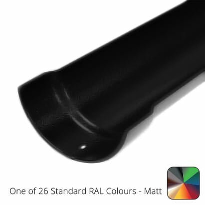 125mm (5") Half Round Cast Aluminium Gutter 1.83m length - One of 26 Standard Matt RAL colours TBC - Trade Warehouse