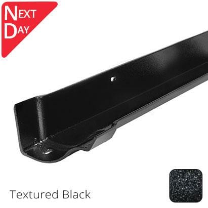 125mm (5") Victorian Ogee Cast Aluminium Gutter 1.83m length - Textured Black - Trade Warehouse