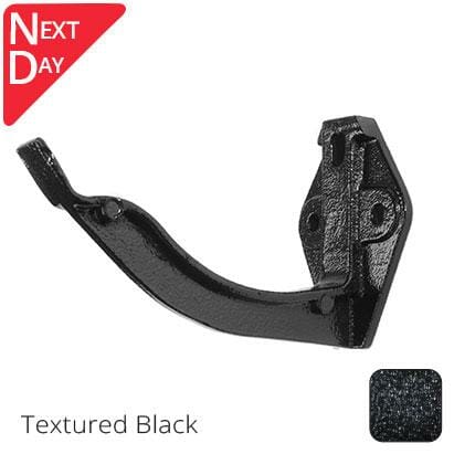 125mm (5") Victorian Ogee Cast Aluminium Gutter Fascia Bracket - Textured Black - Trade Warehouse