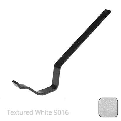 125mm (5") Victorian Ogee Cast Aluminium Gutter Top Fix Rafter Bracket - Textured Traffic White RAL 9016 - Trade Warehouse