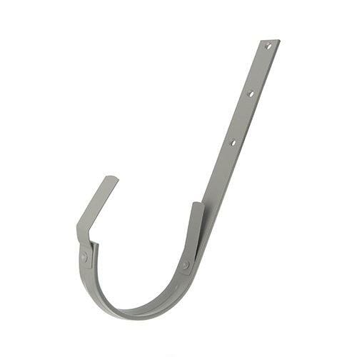 125mm Half Round Dusty Grey Galvanised Steel Top Fix Rafter Bracket (Bend On Site) - Trade Warehouse