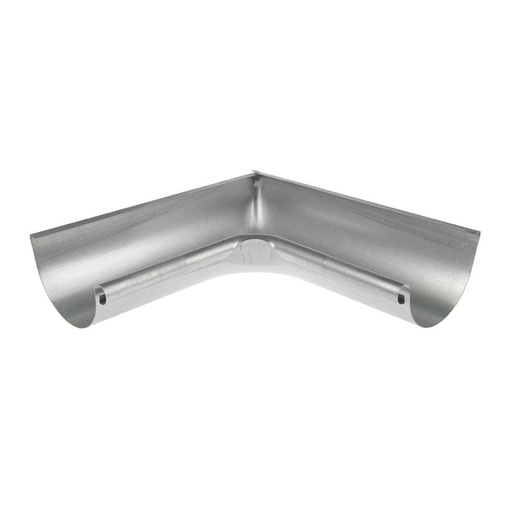 125mm Half Round Galvanised Steel 90degree Internal Gutter Angle - Trade Warehouse