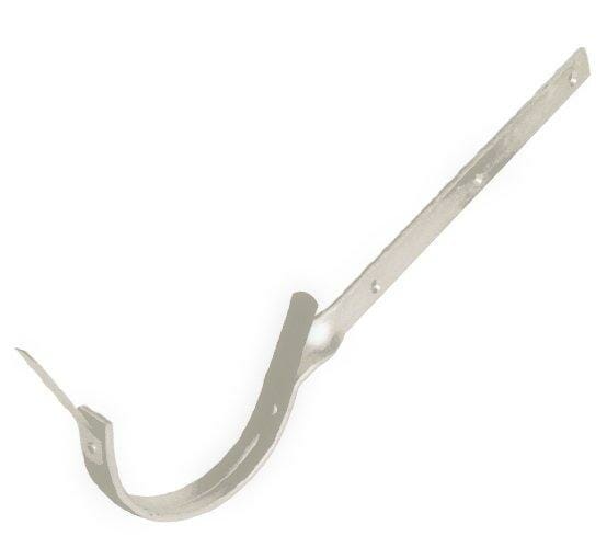 125mm Half Round Grey White Galvanised Steel Side Fix Rafter Bracket - Trade Warehouse