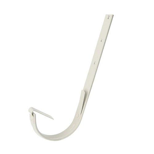 125mm Half Round Grey White Galvanised Steel Top Fix Rafter Bracket (Bend On Site) - Trade Warehouse