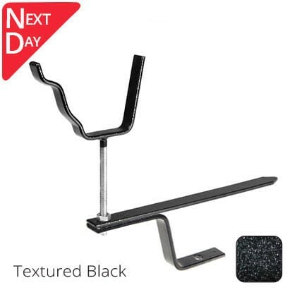 125x100 (5"x 4") Moulded Ogee Aluminium Rise & Fall Bracket - Textured Black - Trade Warehouse