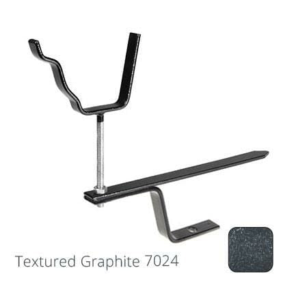 125x100 (5"x 4") Moulded Ogee Aluminium Rise & Fall Bracket - Textured Graphite Grey RAL 7024 - Trade Warehouse