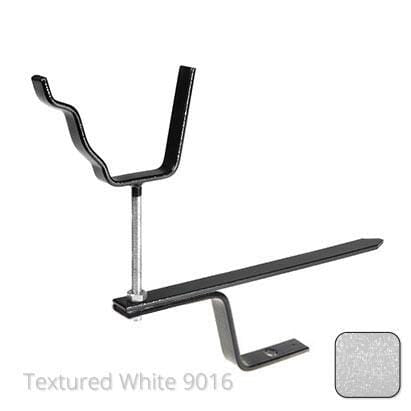 125x100 (5"x 4") Moulded Ogee Aluminium Rise & Fall Bracket - Textured Traffic White RAL 9016 - Trade Warehouse