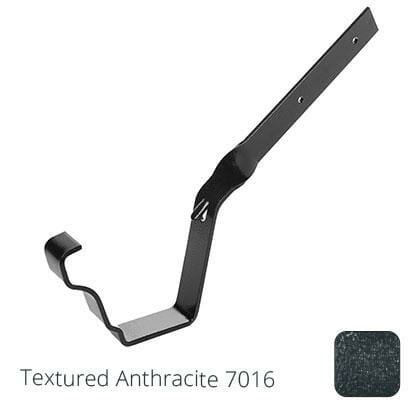 125x100 (5"x 4") Moulded Ogee Aluminium Side Fix Rafter Bracket - Textured Anthracite Grey RAL 7016 - Trade Warehouse