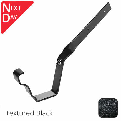 125x100 (5"x 4") Moulded Ogee Aluminium Side Fix Rafter Bracket - Textured Black - Trade Warehouse