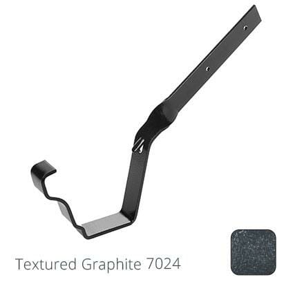 125x100 (5"x 4") Moulded Ogee Aluminium Side Fix Rafter Bracket - Textured Graphite Grey RAL 7024 - Trade Warehouse
